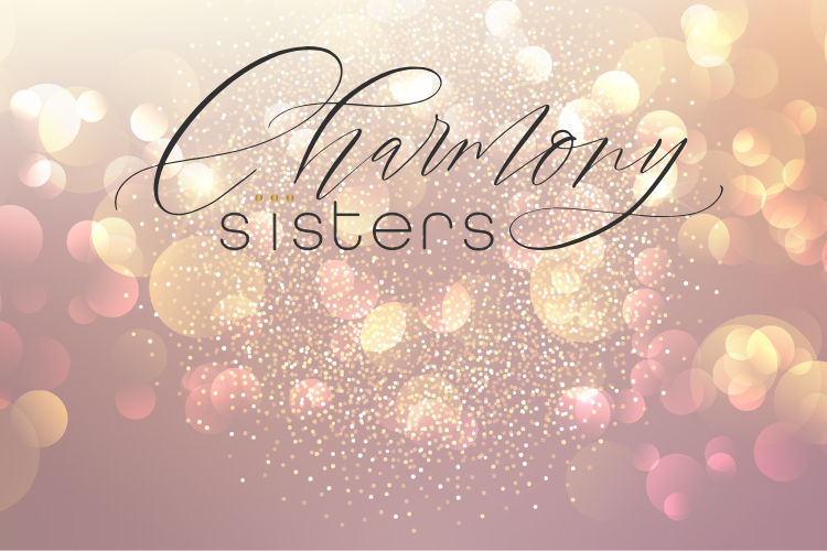 Logo der Charmony Sisters - Schlichtes, elegantes Design mit 20er-Jahre-Flair und goldenen Akzenten